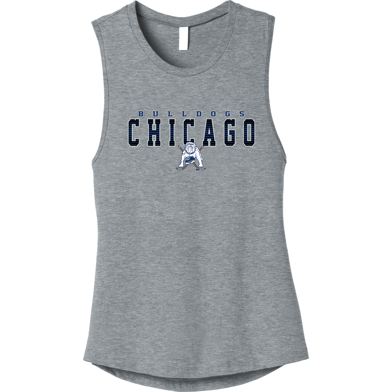 Chicago Bulldogs Womens Jersey Muscle Tank