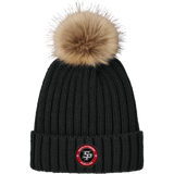 South Pittsburgh Rebellion Faux Fur Pom Beanie