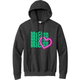 McGinn Elementary 'Neon Heart' Essential Fleece Pullover Hooded Sweatshirt