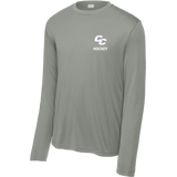 Curry College (Bleed Purple Hockey) Youth Long Sleeve PosiCharge Competitor Tee